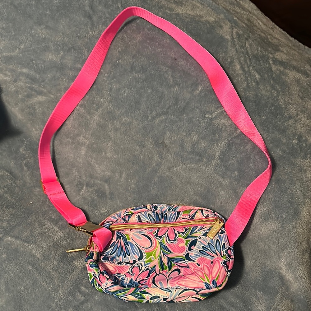 Floral Pink Crossbody Bag